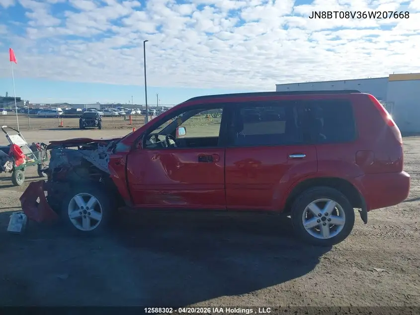 2006 Nissan X-Trail Xe/Se VIN: JN8BT08V36W207668 Lot: 12588302