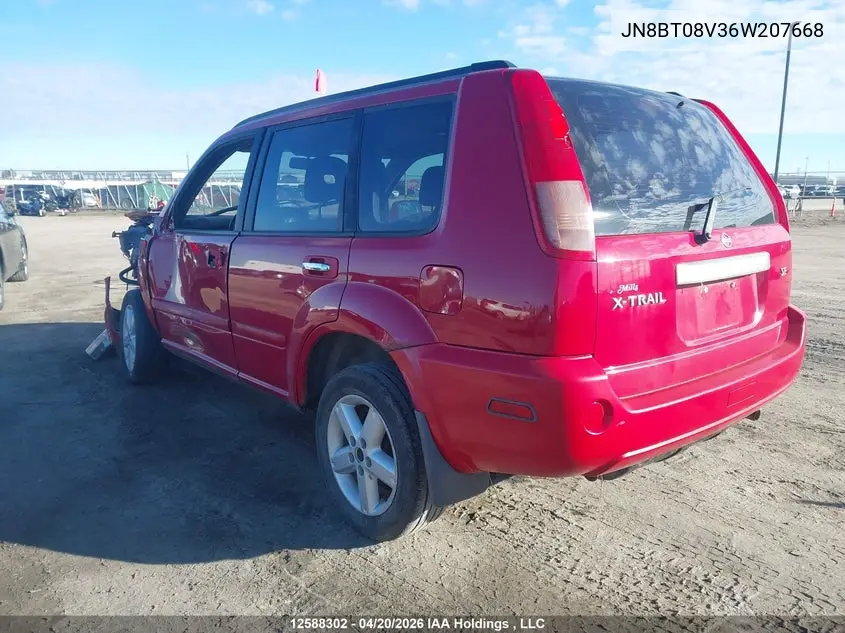 2006 Nissan X-Trail Xe/Se VIN: JN8BT08V36W207668 Lot: 12588302