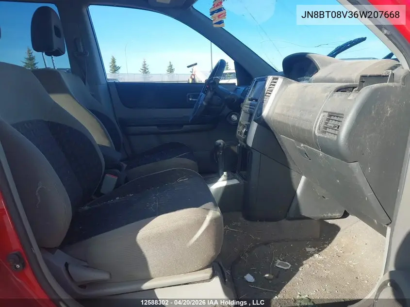 2006 Nissan X-Trail Xe/Se VIN: JN8BT08V36W207668 Lot: 12588302