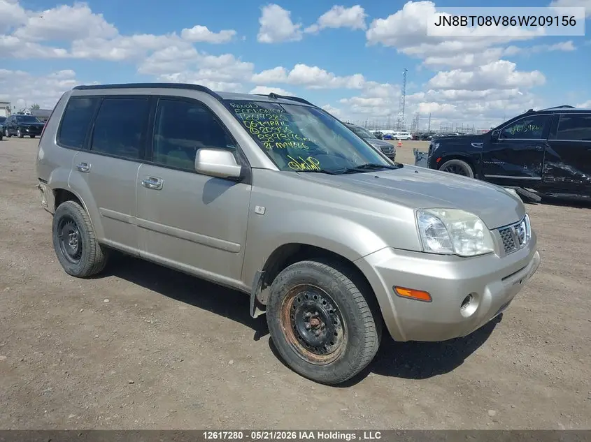 2006 Nissan X-Trail Bonavista Edition/Le/Se/Xe VIN: JN8BT08V86W209156 Lot: 12617280