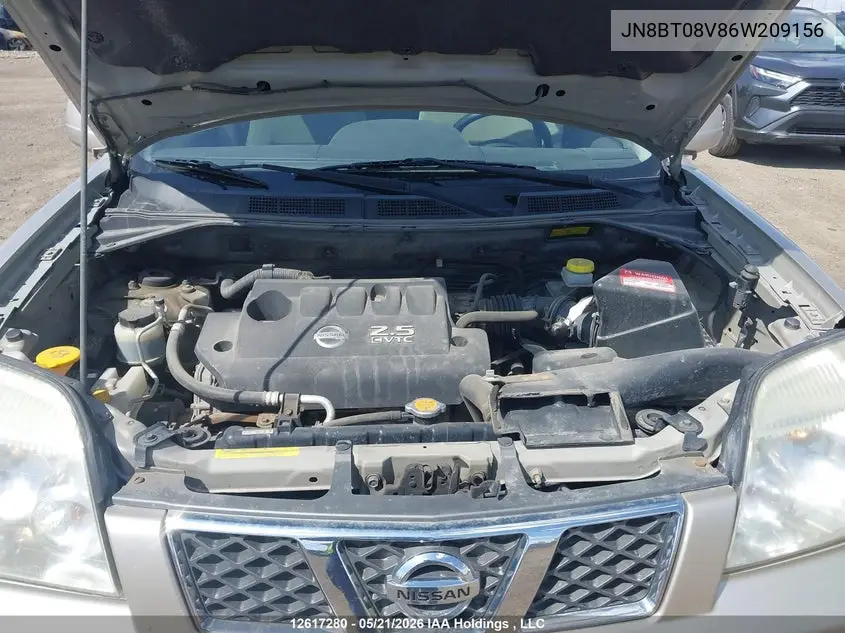 2006 Nissan X-Trail Bonavista Edition/Le/Se/Xe VIN: JN8BT08V86W209156 Lot: 12617280