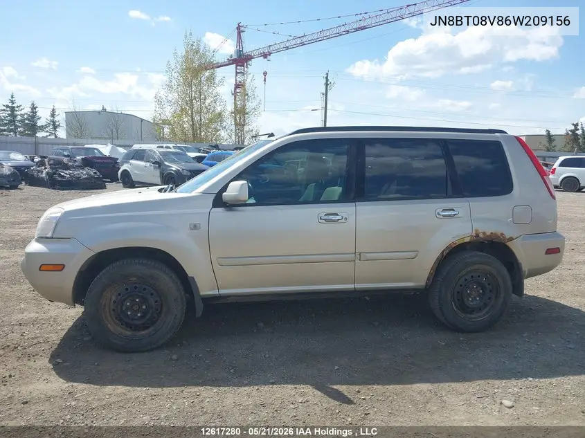 2006 Nissan X-Trail Bonavista Edition/Le/Se/Xe VIN: JN8BT08V86W209156 Lot: 12617280