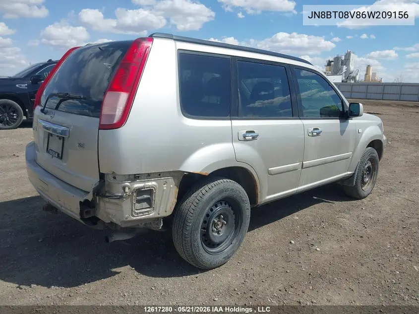 2006 Nissan X-Trail Bonavista Edition/Le/Se/Xe VIN: JN8BT08V86W209156 Lot: 12617280