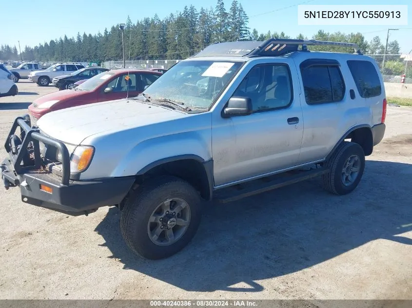 5N1ED28Y1YC550913 2000 Nissan Xterra Se/Xe