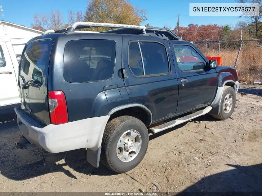 5N1ED28TXYC573577 2000 Nissan Xterra Se/Xe