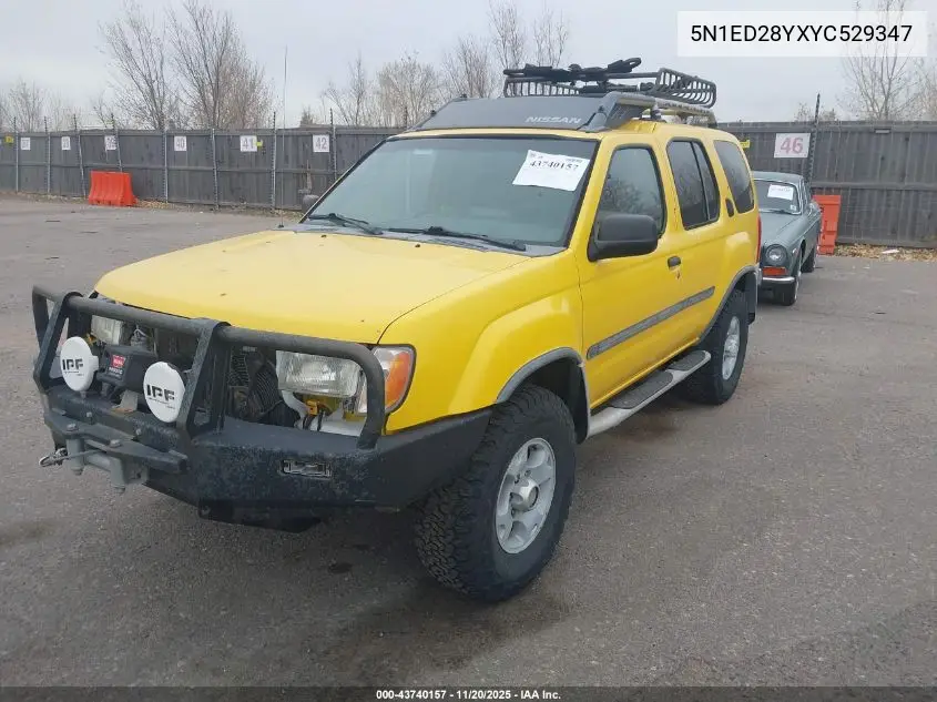 5N1ED28YXYC529347 2000 Nissan Xterra Se/Xe