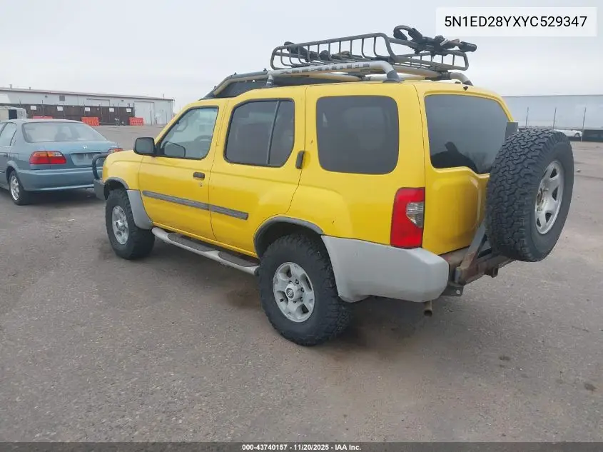 5N1ED28YXYC529347 2000 Nissan Xterra Se/Xe