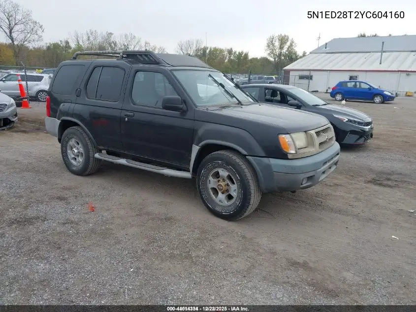 5N1ED28T2YC604160 2000 Nissan Xterra Se/Xe
