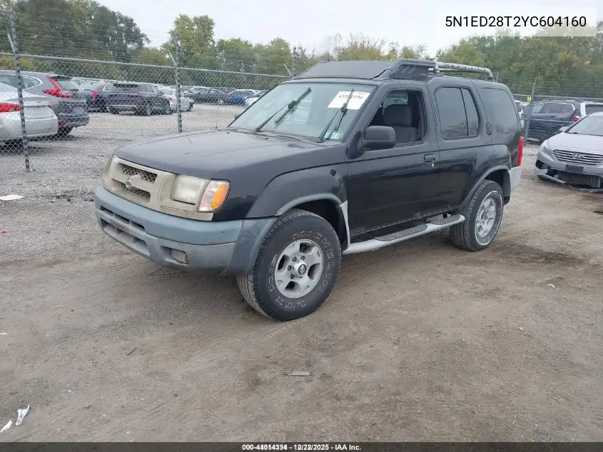 5N1ED28T2YC604160 2000 Nissan Xterra Se/Xe