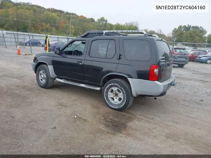 5N1ED28T2YC604160 2000 Nissan Xterra Se/Xe