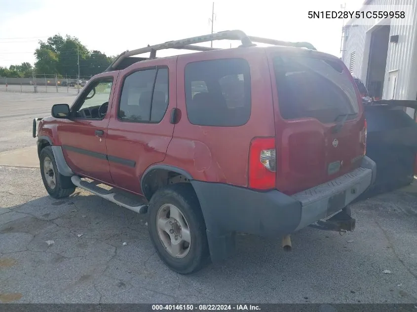 5N1ED28Y51C559958 2001 Nissan Xterra Se