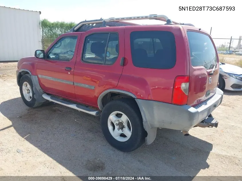 5N1ED28T73C687593 2003 Nissan Xterra Xe