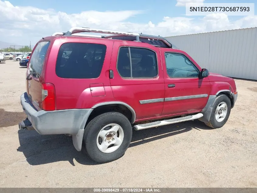 5N1ED28T73C687593 2003 Nissan Xterra Xe