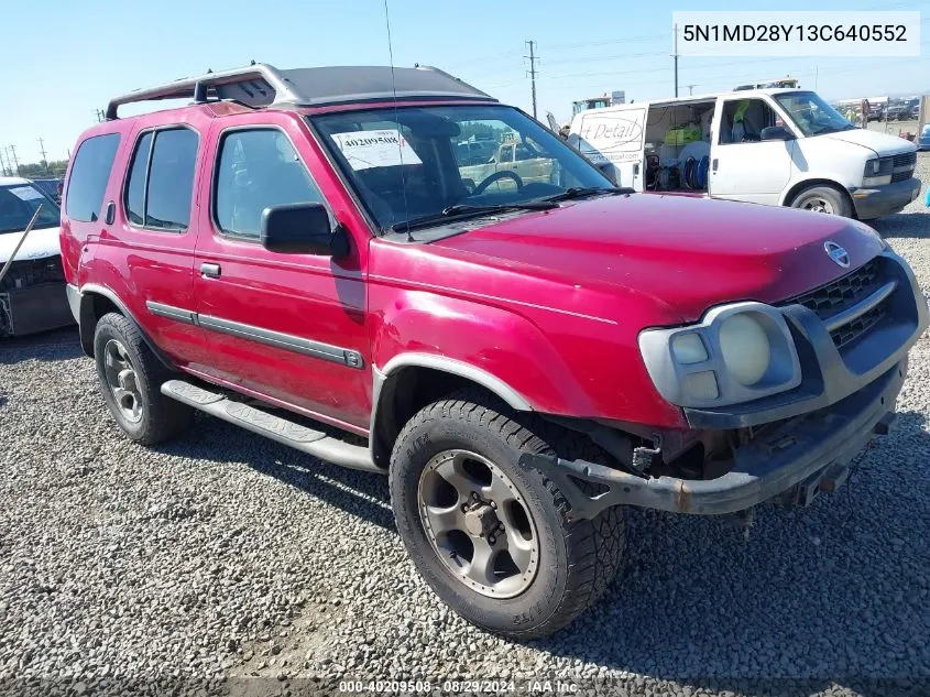 5N1MD28Y13C640552 2003 Nissan Xterra Se S/C