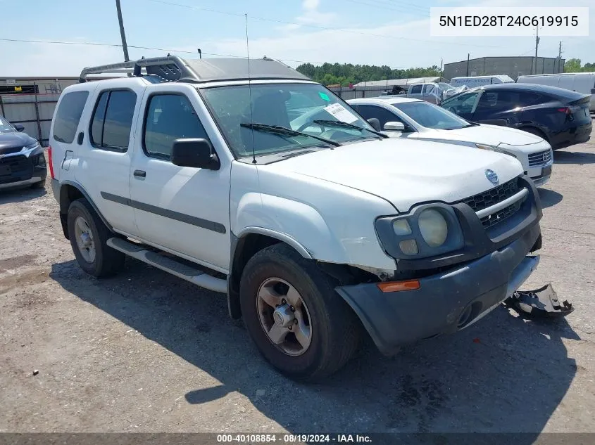 5N1ED28T24C619915 2004 Nissan Xterra Xe