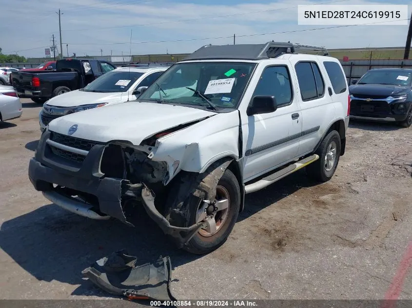 5N1ED28T24C619915 2004 Nissan Xterra Xe