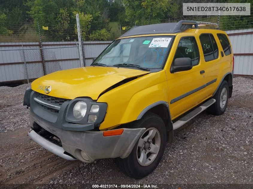 5N1ED28T34C617638 2004 Nissan Xterra Xe