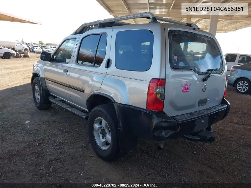 5N1ED28T04C656851 2004 Nissan Xterra Xe