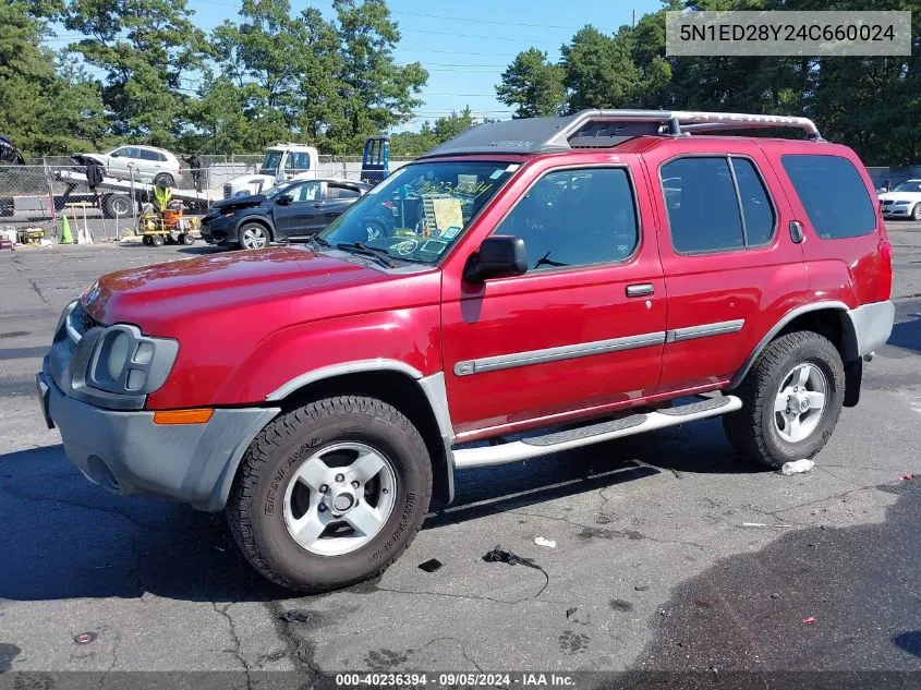 5N1ED28Y24C660024 2004 Nissan Xterra Xe/Se