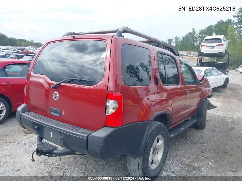 5N1ED28TX4C625218 2004 Nissan Xterra Xe