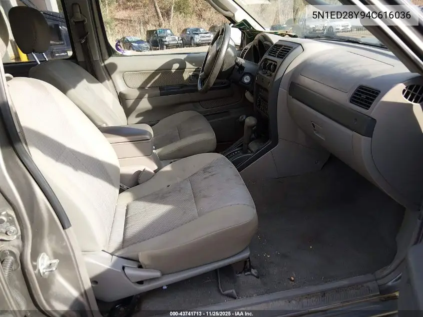 5N1ED28Y94C616036 2004 Nissan Xterra Xe
