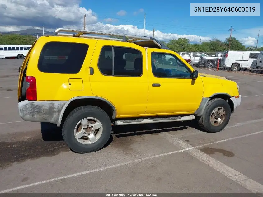5N1ED28Y64C600019 2004 Nissan Xterra Xe