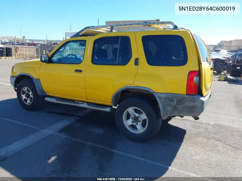 5N1ED28Y64C600019 2004 Nissan Xterra Xe