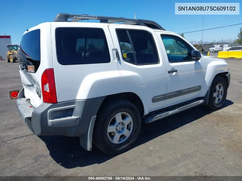 5N1AN08U75C609102 2005 Nissan Xterra S