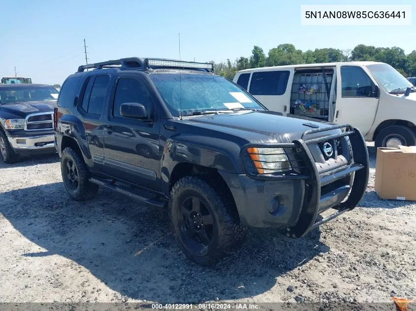 5N1AN08W85C636441 2005 Nissan Xterra S