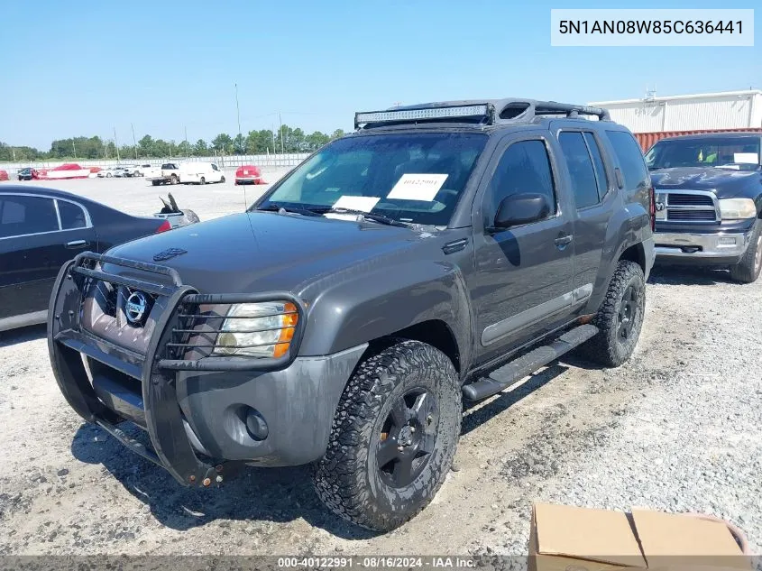 5N1AN08W85C636441 2005 Nissan Xterra S