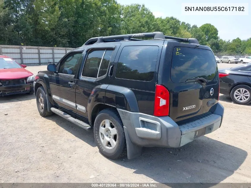 5N1AN08U55C617182 2005 Nissan Xterra S