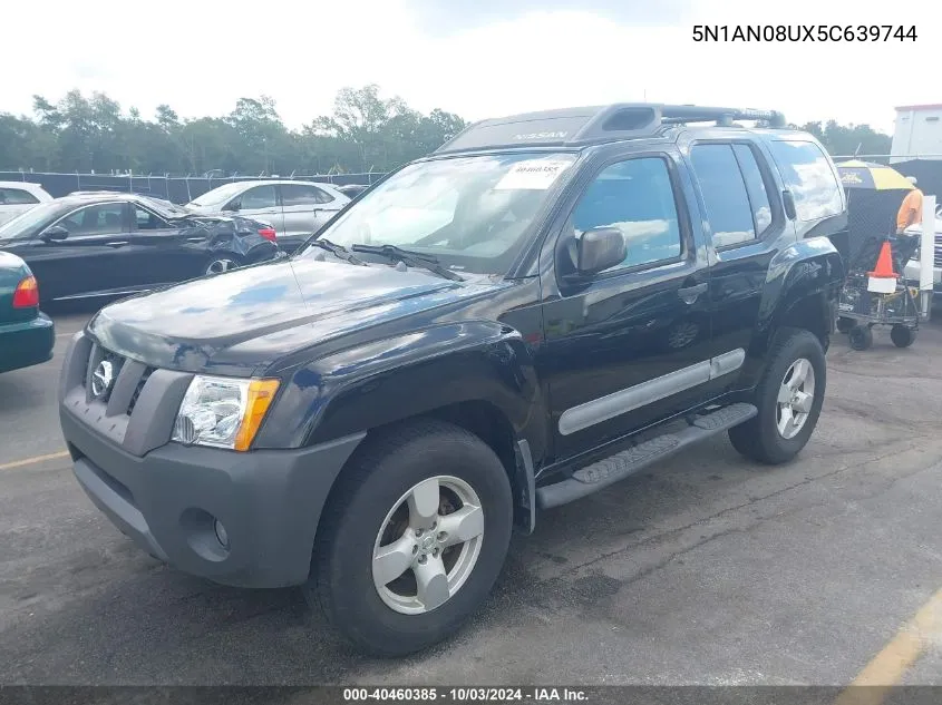 5N1AN08UX5C639744 2005 Nissan Xterra Se