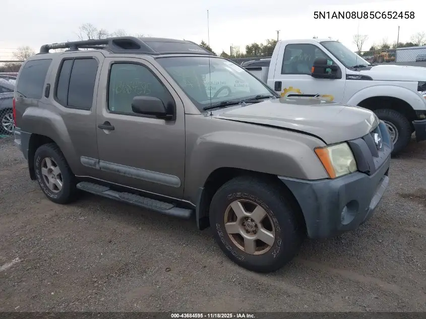 5N1AN08U85C652458 2005 Nissan Xterra S