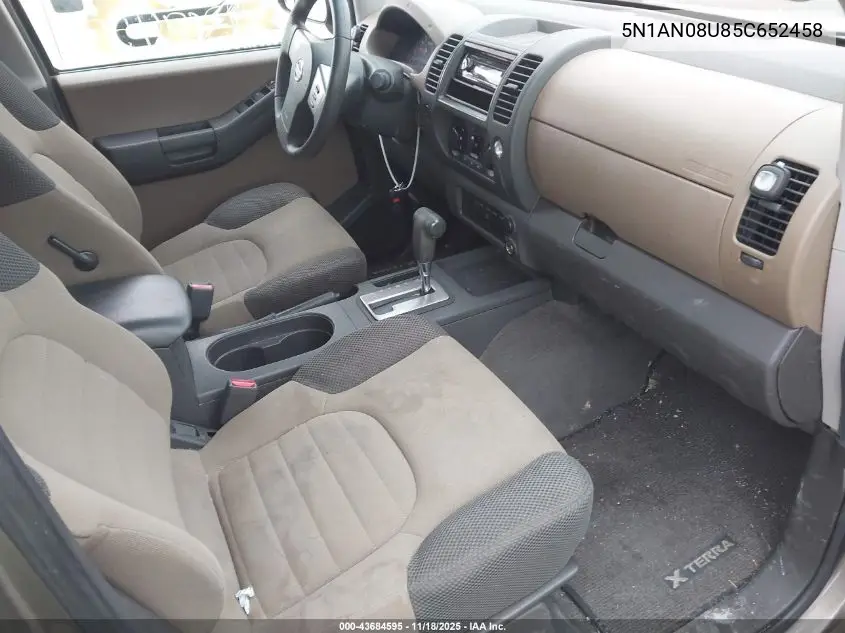 5N1AN08U85C652458 2005 Nissan Xterra S