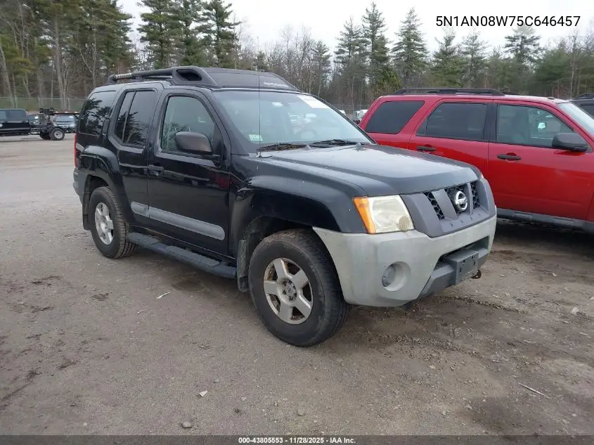 5N1AN08W75C646457 2005 Nissan Xterra S