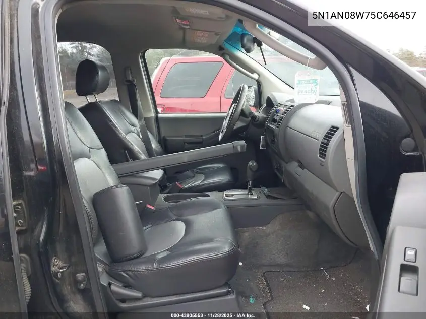 5N1AN08W75C646457 2005 Nissan Xterra S
