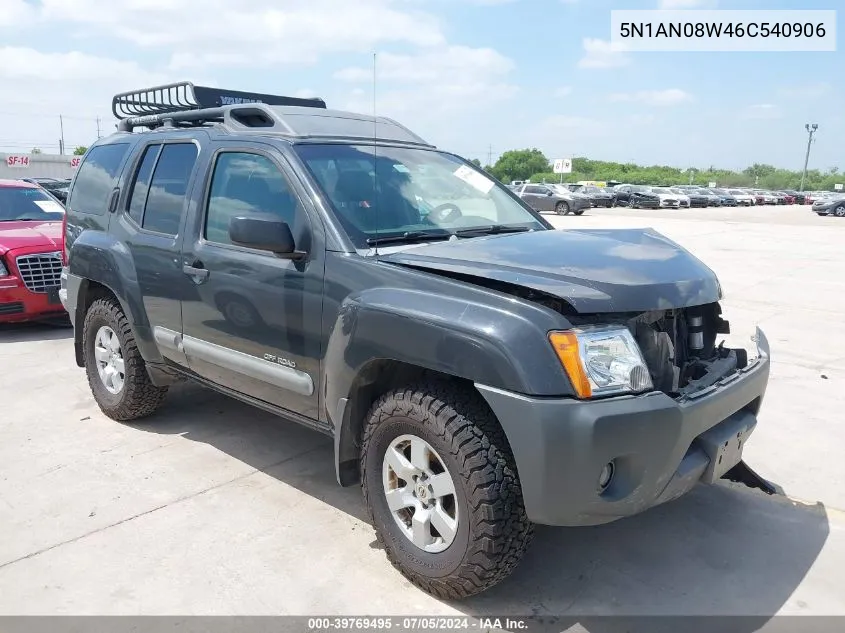 5N1AN08W46C540906 2006 Nissan Xterra Off Road