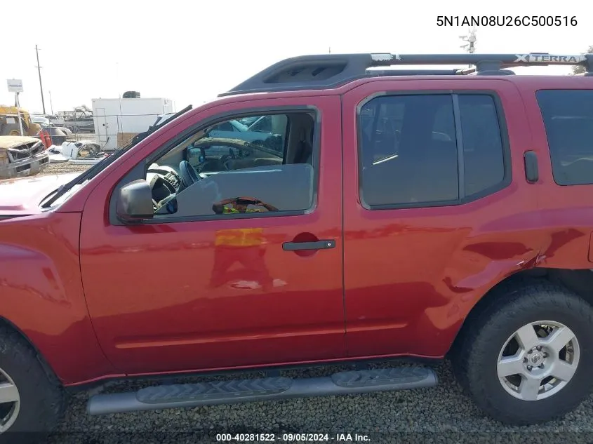 5N1AN08U26C500516 2006 Nissan Xterra S