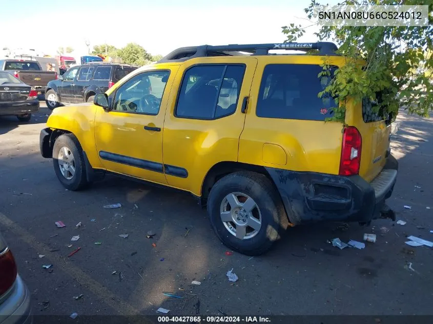 5N1AN08U66C524012 2006 Nissan Xterra S