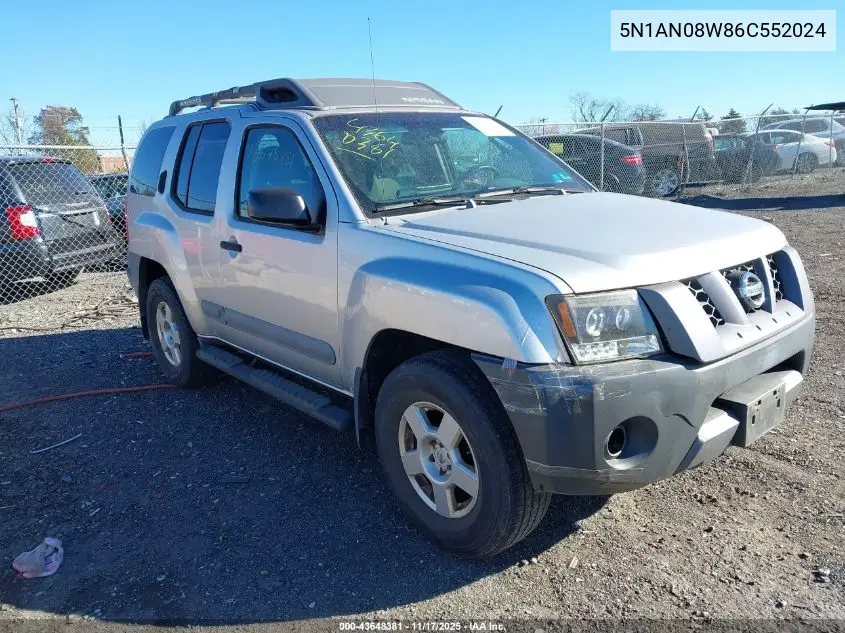5N1AN08W86C552024 2006 Nissan Xterra S