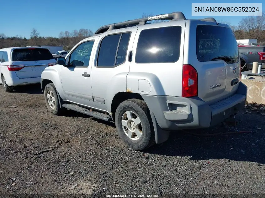 5N1AN08W86C552024 2006 Nissan Xterra S