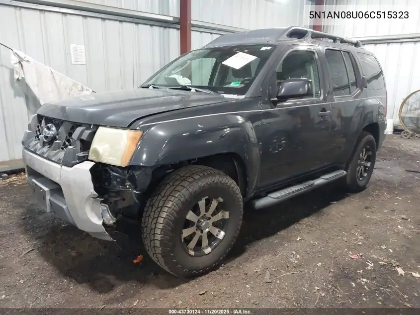 5N1AN08U06C515323 2006 Nissan Xterra S