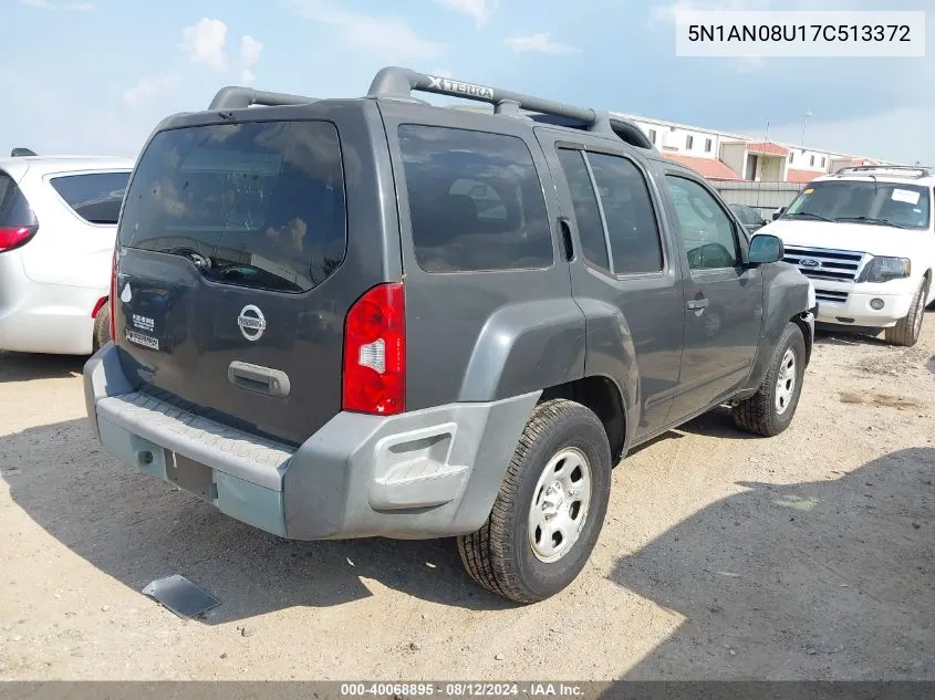 5N1AN08U17C513372 2007 Nissan Xterra X