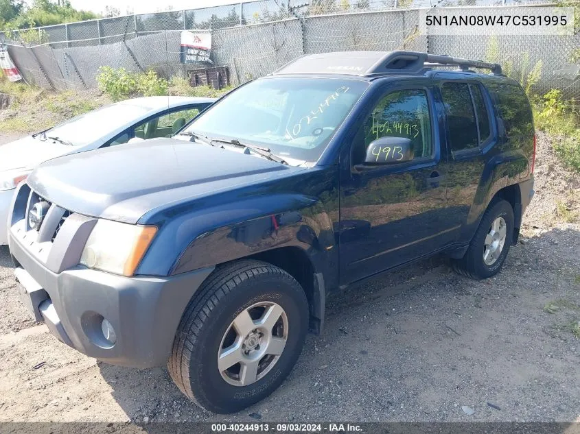 5N1AN08W47C531995 2007 Nissan Xterra S