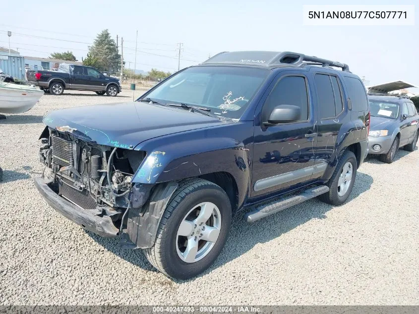 5N1AN08U77C507771 2007 Nissan Xterra Se