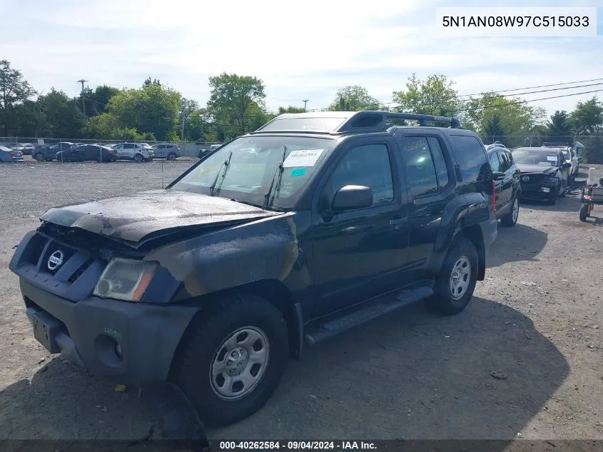 5N1AN08W97C515033 2007 Nissan Xterra X