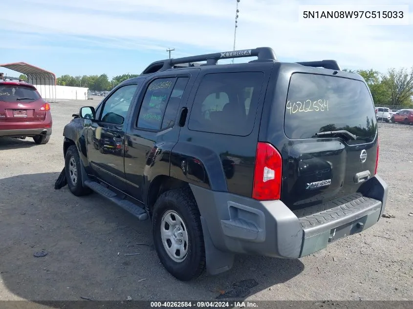 5N1AN08W97C515033 2007 Nissan Xterra X