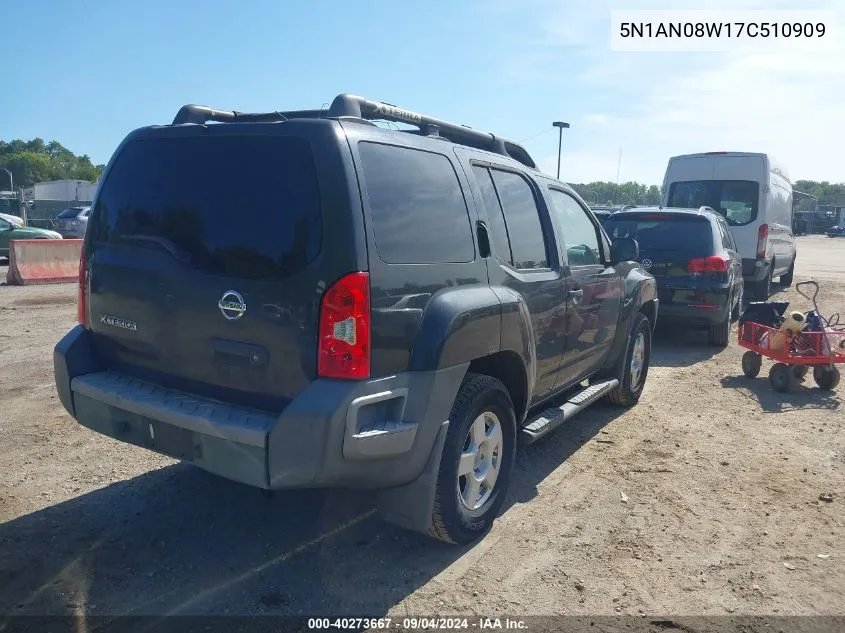 5N1AN08W17C510909 2007 Nissan Xterra S