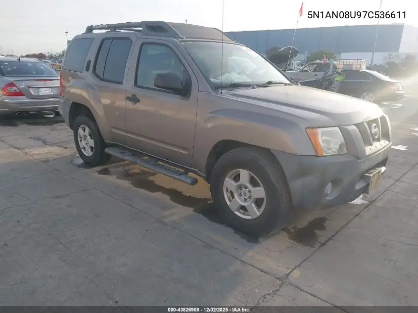 5N1AN08U97C536611 2007 Nissan Xterra S