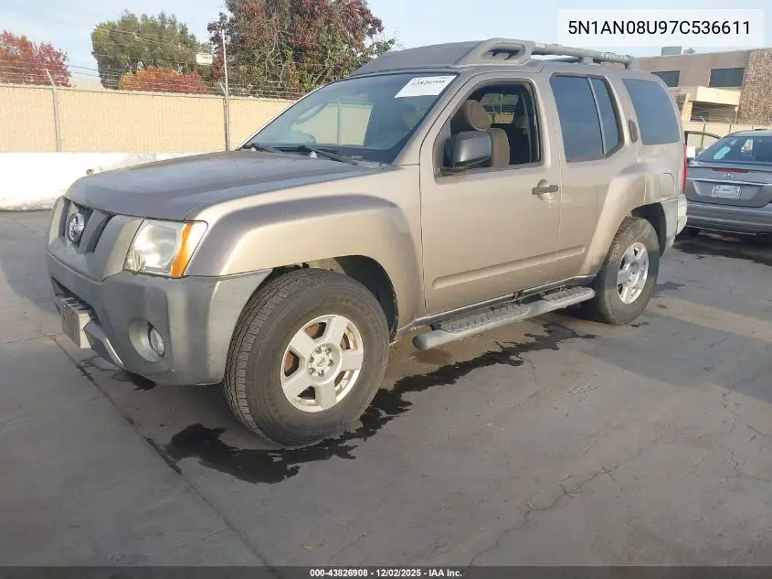 5N1AN08U97C536611 2007 Nissan Xterra S